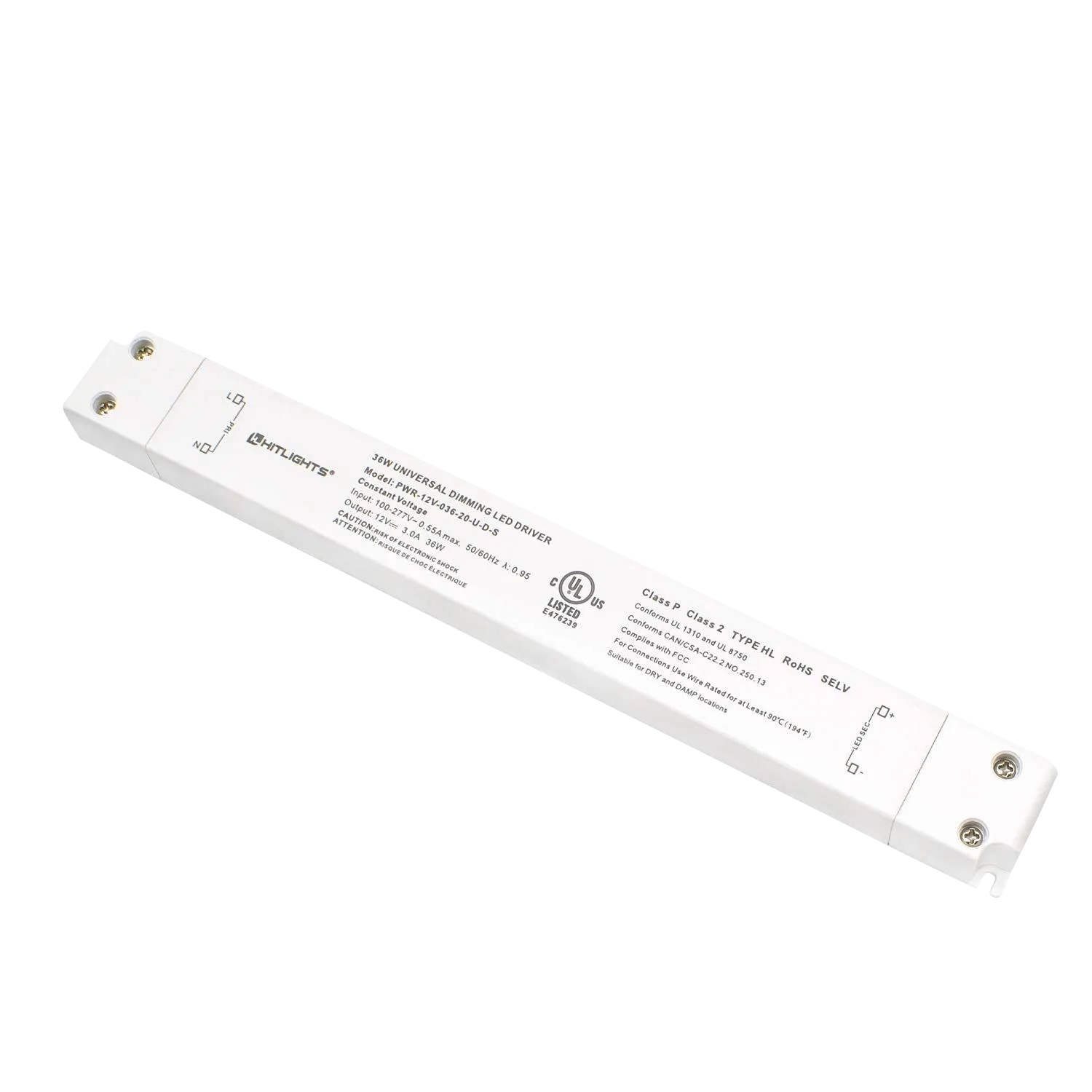 100 Watt S-Series Dimmable Driver (Electronic, UL) - 12 Volt