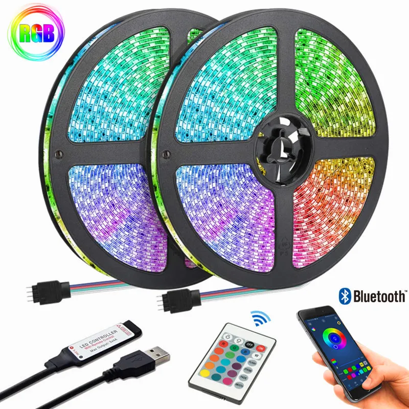 10M 5M Led Strip Light RGB Infrared Bluetooth ontroller luces Luminous