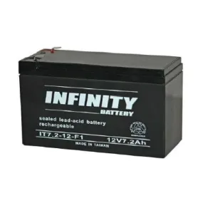 12 Volt - 7.2Ah Rechargeable SLA Battery (BT-12V7.2F1)