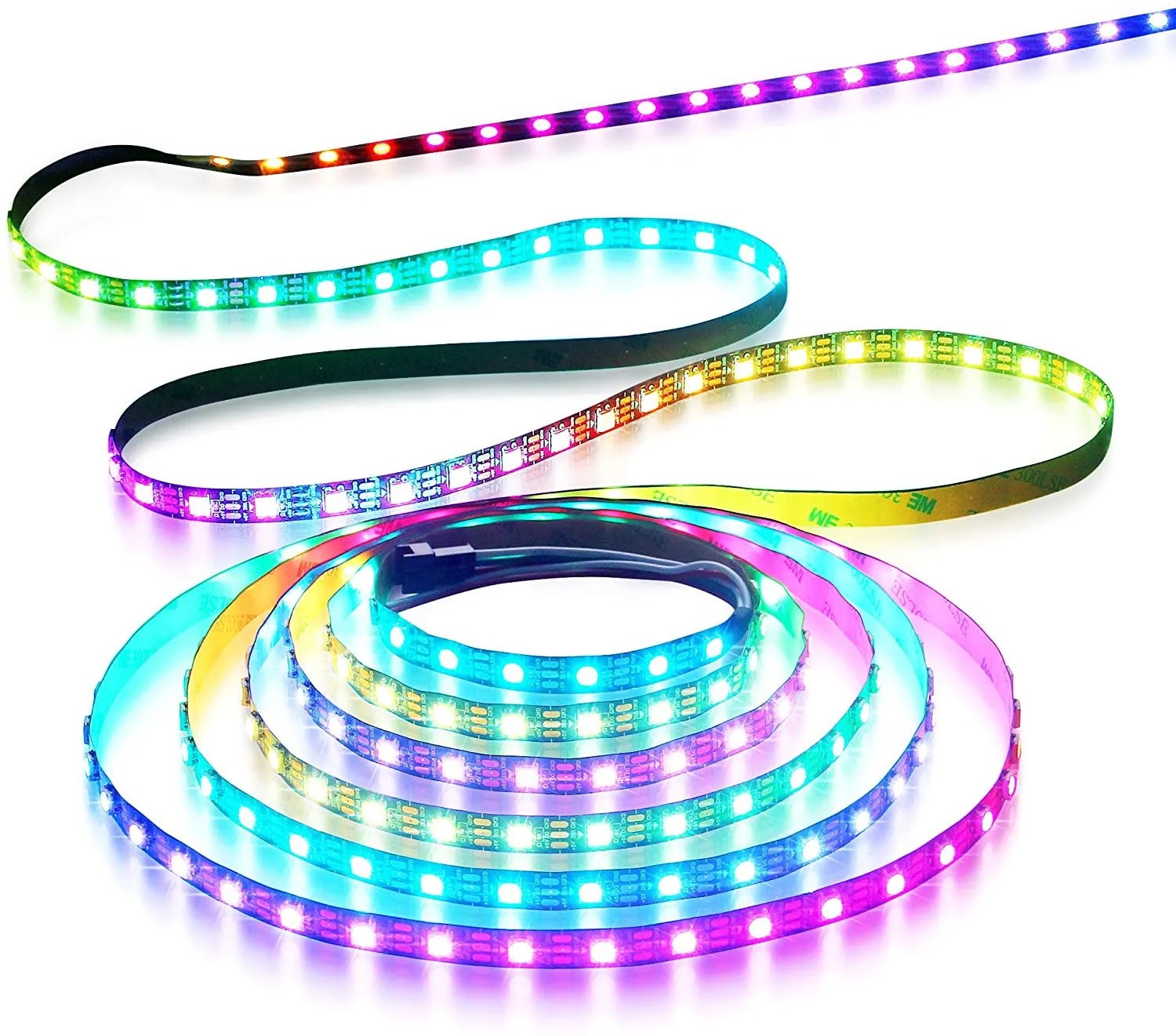 12-Volt WS2811 DC RGB Addressable LED Strips Roll