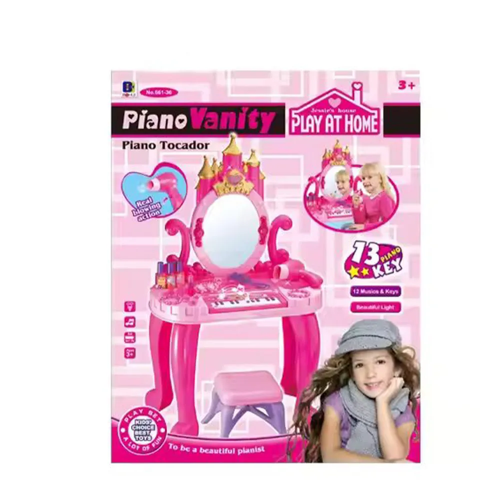2 IN 1 PIANO DRESSING TABLE WITH FASHION ACCESSORIES