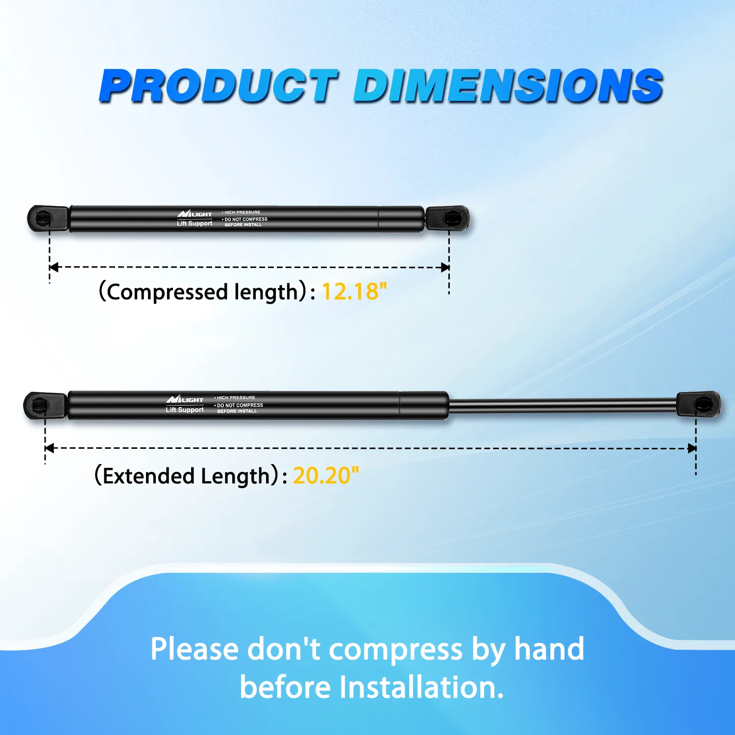 2 PCS Lift Support Struts Replacement for Lexus RX350 2010-2015 Lexus RX450h 2010-2015 Front Hood Gas Springs Shock Rods