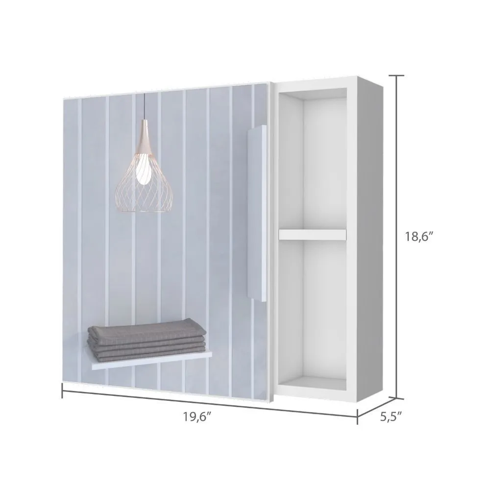 2-Shelf Medicine Cabinet with Mirror