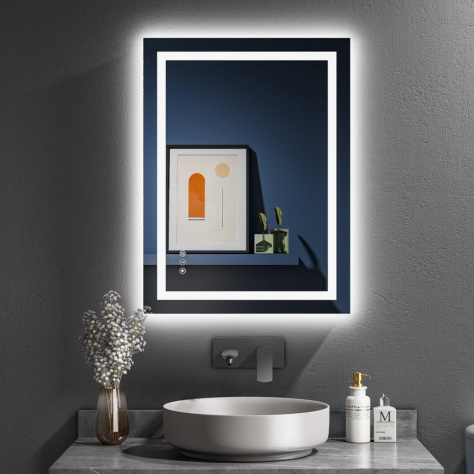 2022 Collection  Backlit   Front-Lighted LED Mirror for Bathroom 24 x 32 Inch