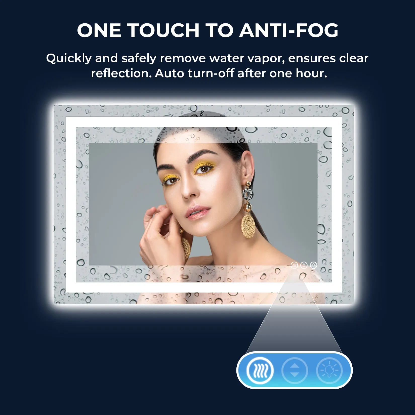 2022 Collection Backlit   Frontlit LED Mirror for Bathroom 48 x 32 Inch
