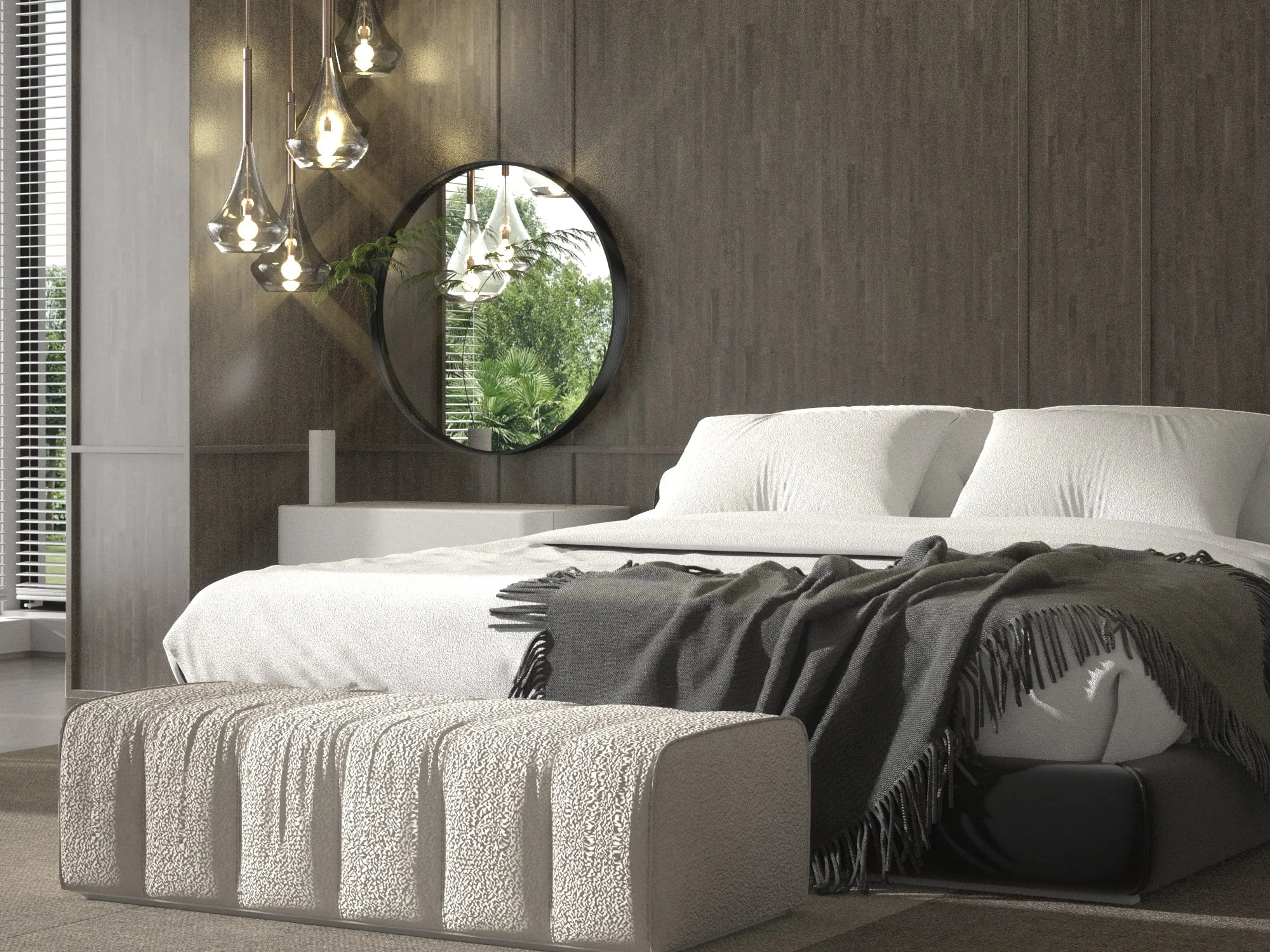 24 Inch | Minimalist Round Aluminum Metal Frame Wall-Mounted Vanity Mirror