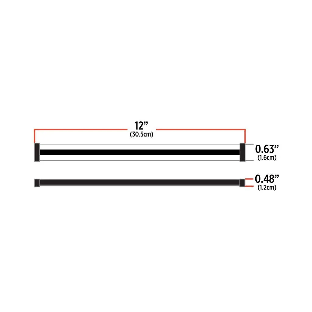 24" Glow Series Strip Light - Side Shine - Red