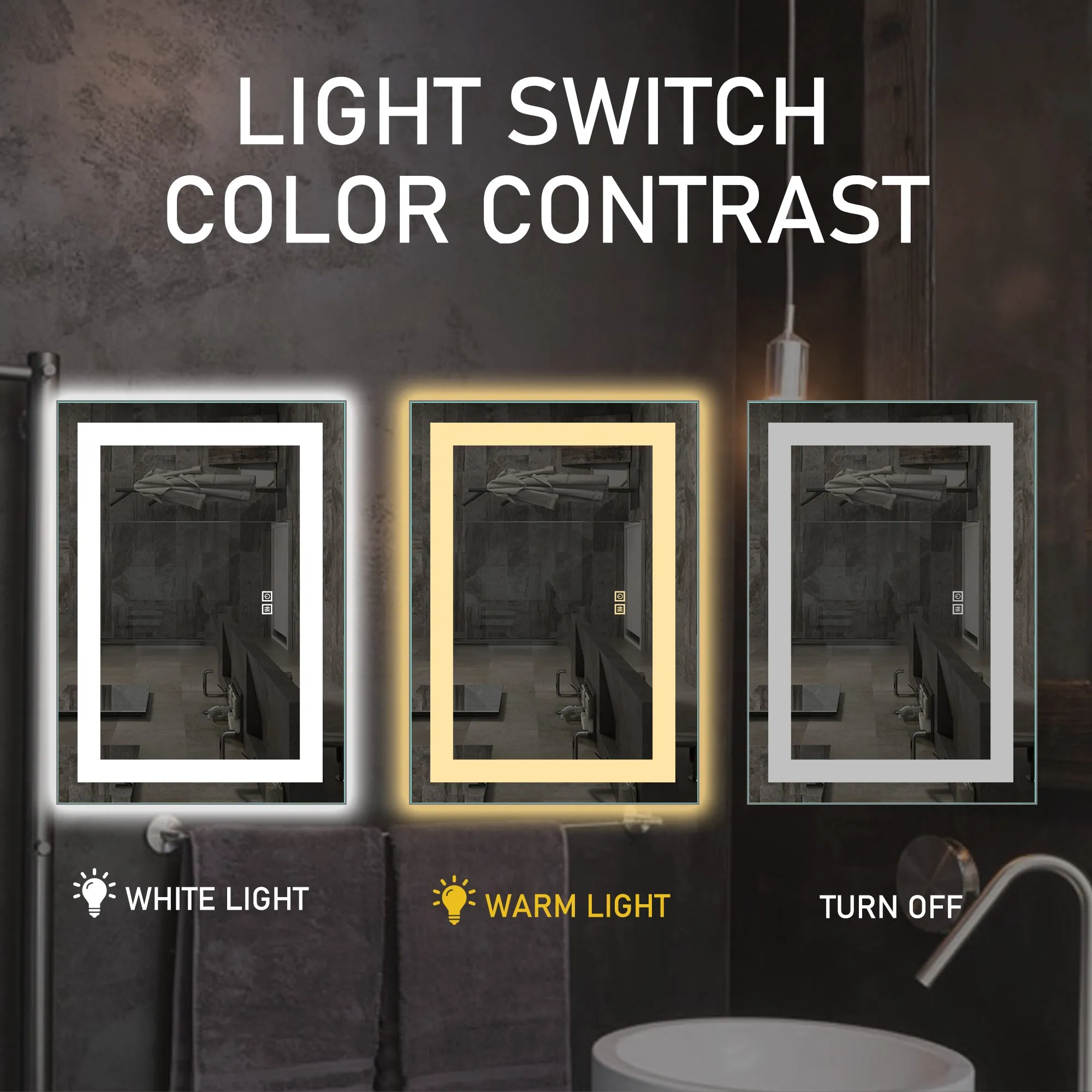 26-in H x 28-in W LED Bathroom Mirror