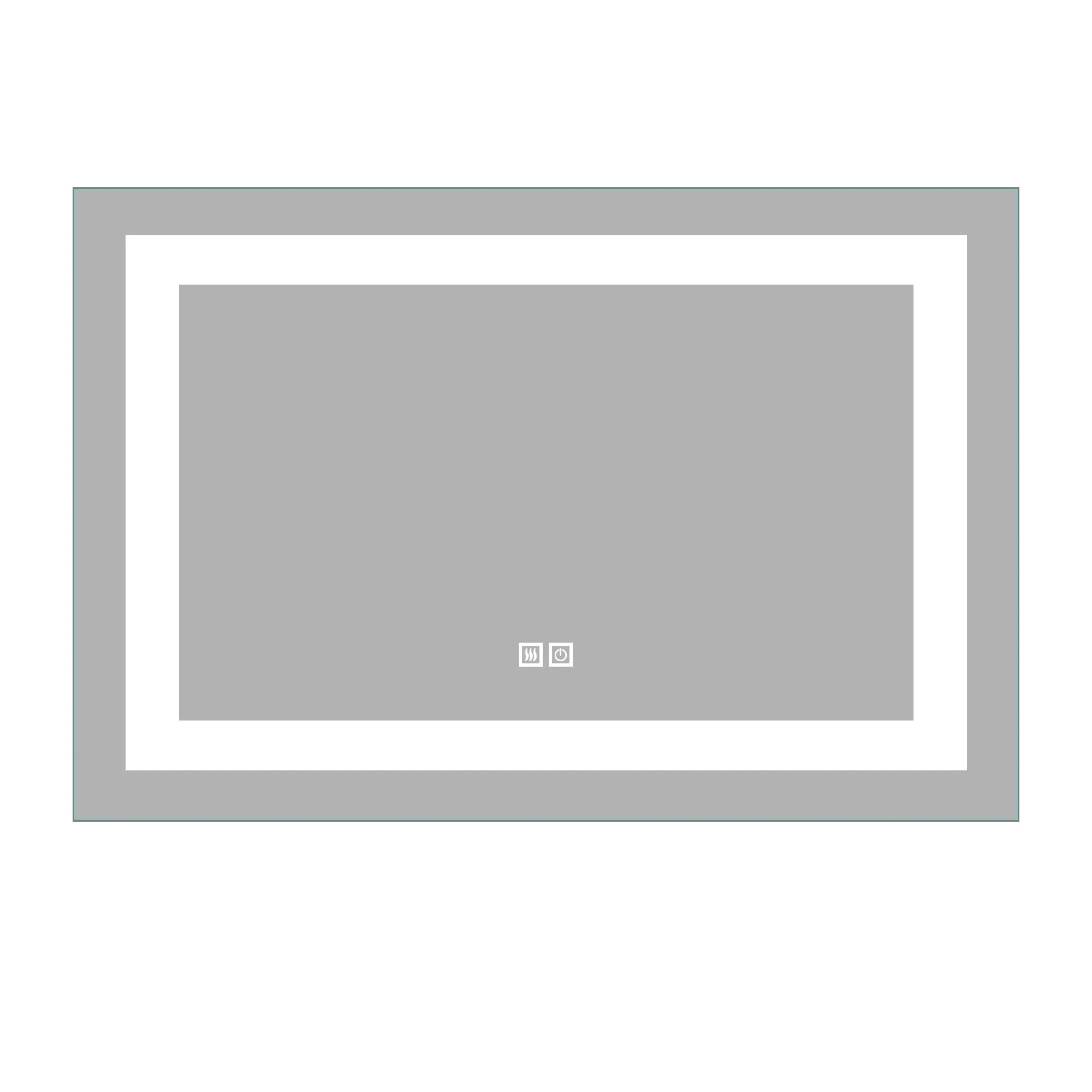 26-in H x 28-in W LED Bathroom Mirror