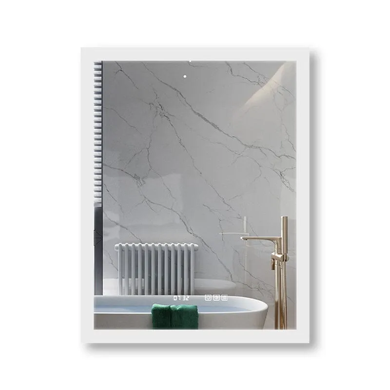28 x 36 Inch LED Bathroom Mirror Anti Fog Dimmable Touch Button Memory Function