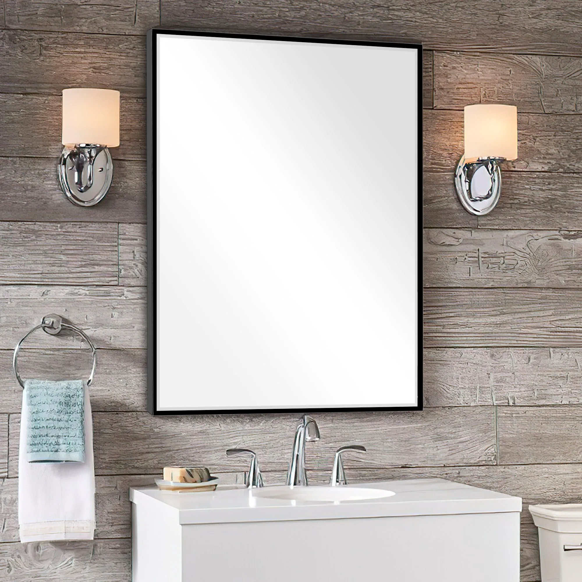 30-in H x 21-in W Wall Mirror