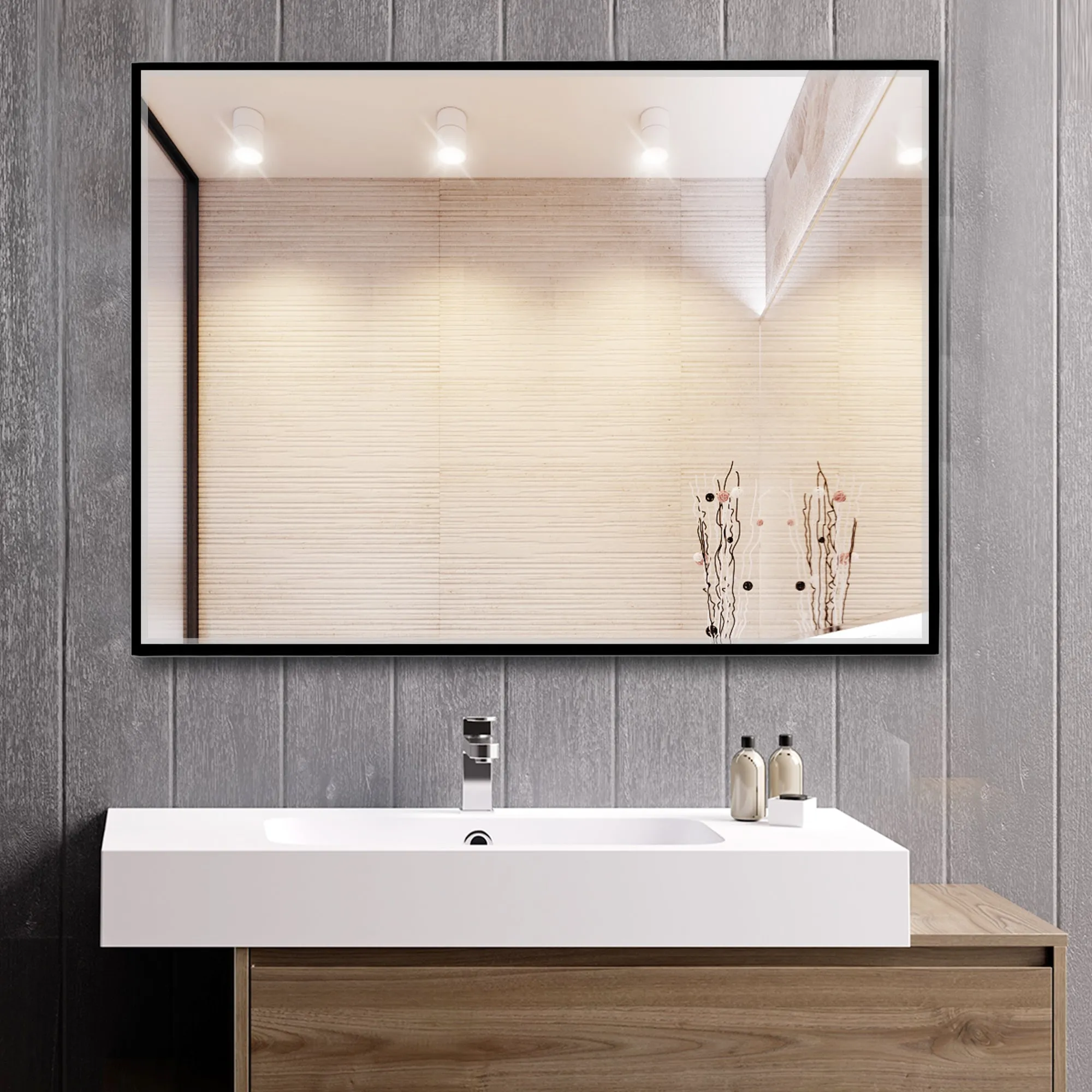 30-in H x 21-in W Wall Mirror