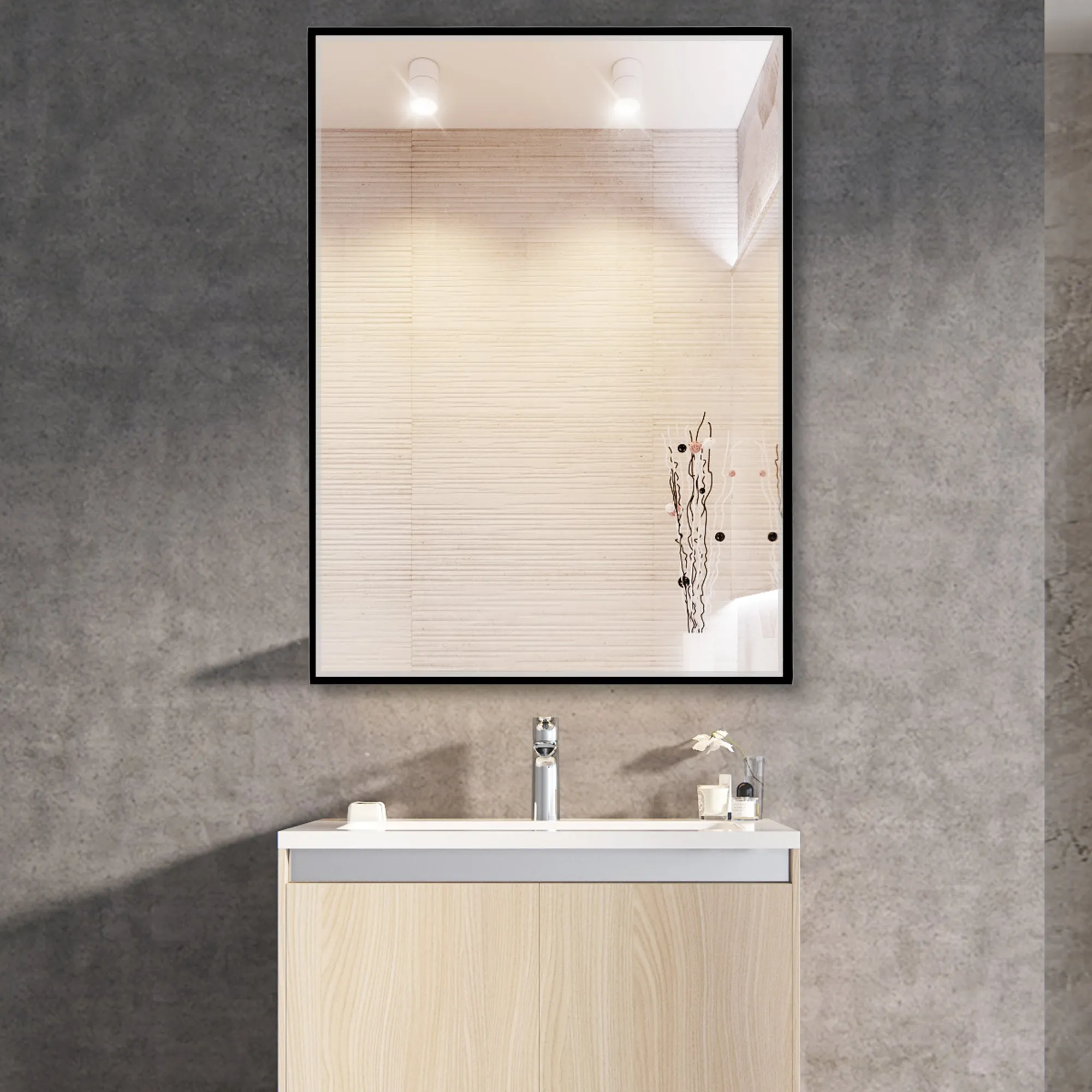 38-in H x 26-in W Wall Mirror
