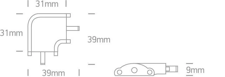38101B CORNER FOR 38103/38105/38110
