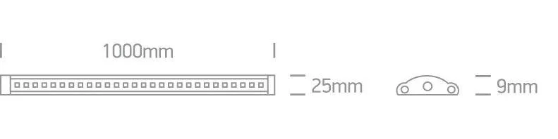 38110/W LED SHELF STRIP 10w WW 24vDC 100cm