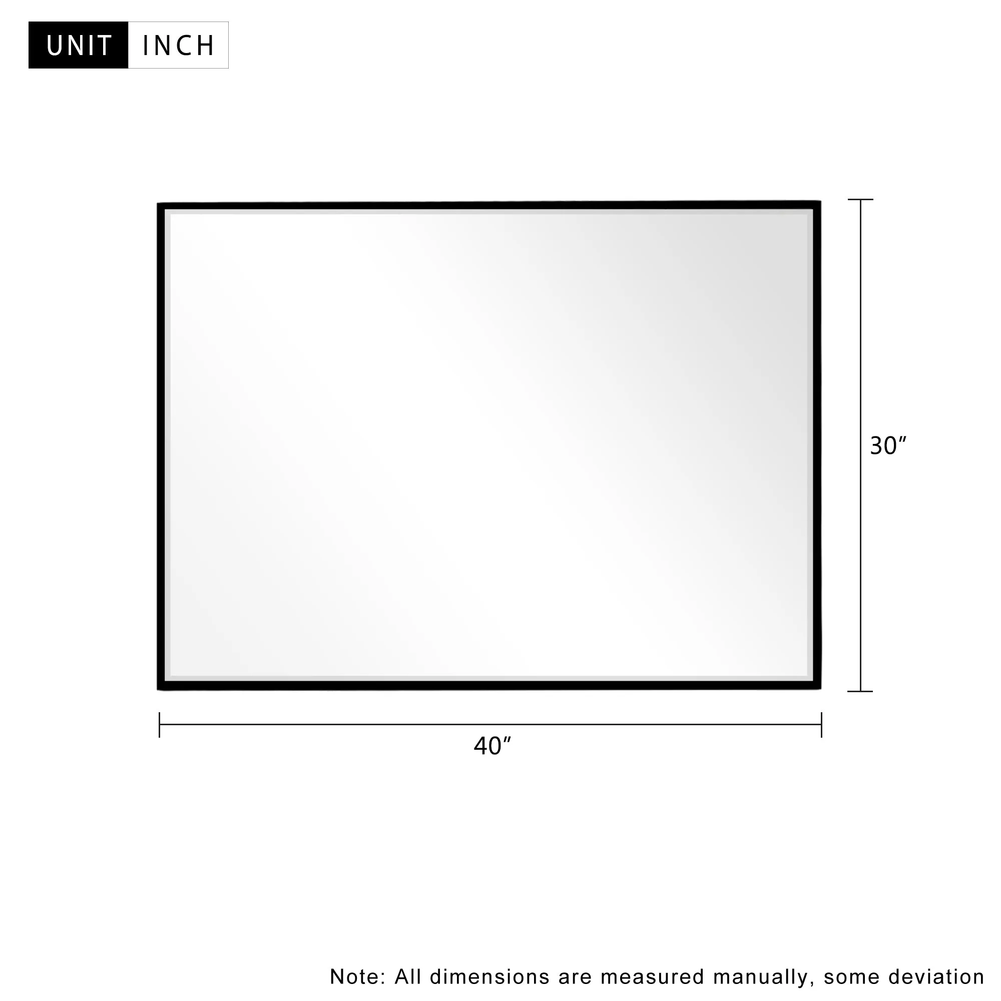 39-in H x 29-in W Wall Mirror