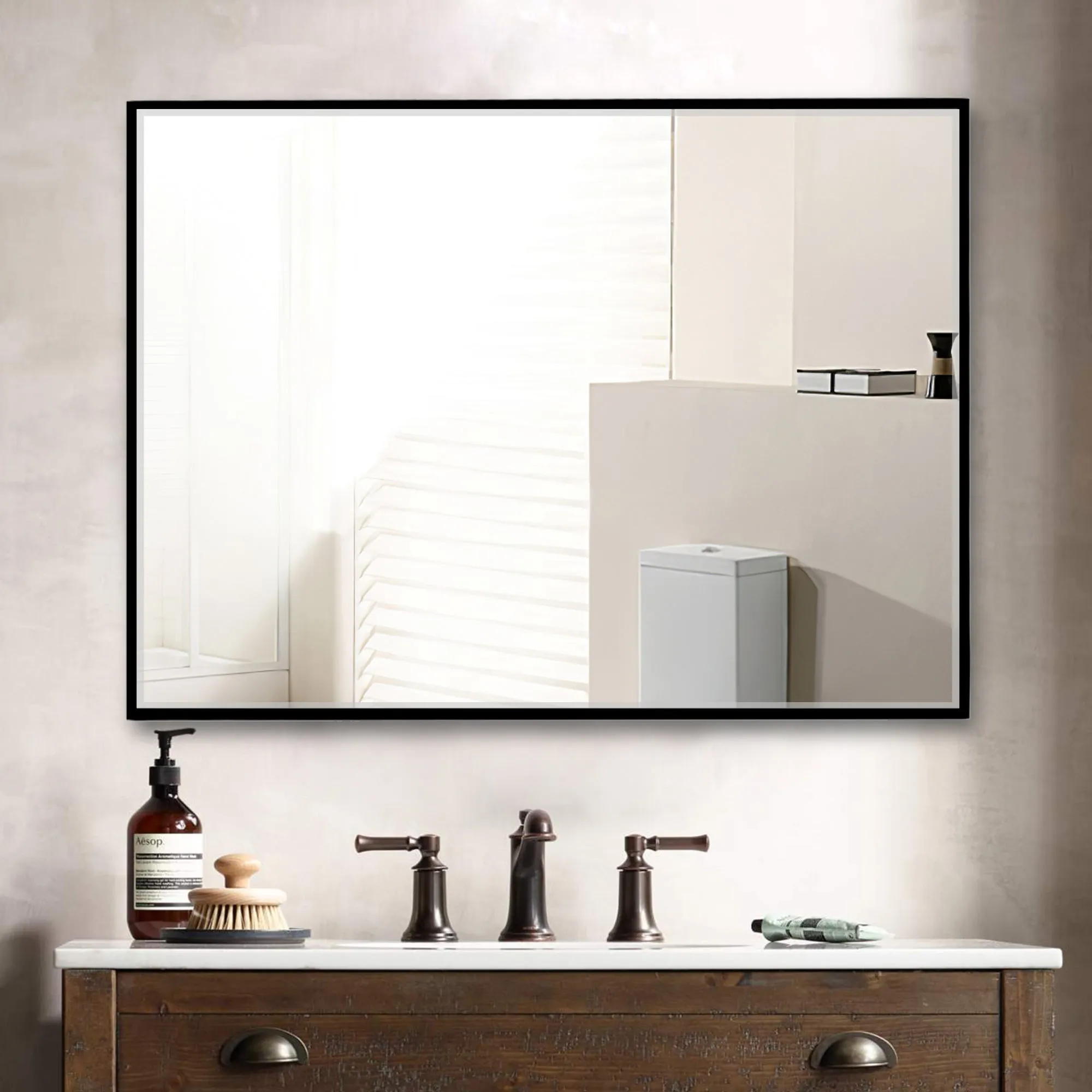39-in H x 29-in W Wall Mirror