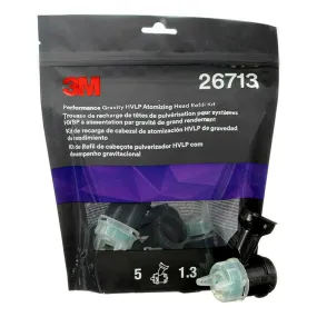 3M 26713 Performance Gravity HVLP Atomizing Head Refill 1.3mm x 5 Pack