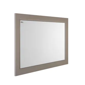 40" Framed Bathroom Vanity Mirror, Wall Mount, Mink Matt, Serie Class by VALENZUELA