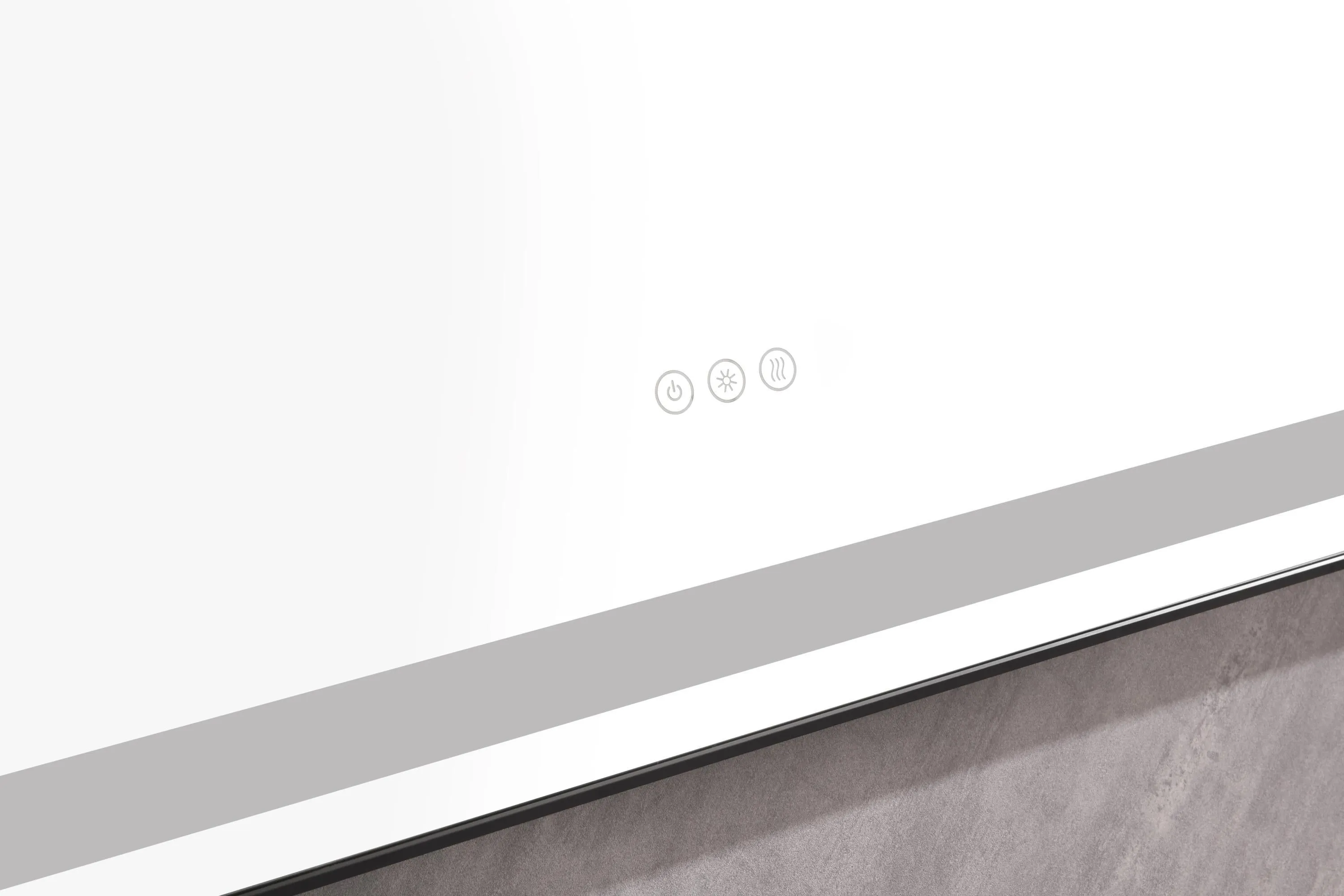 48*36 LED Lighted Bathroom Wall Mounted Mirror with High Lumen Anti-Fog Separately Control