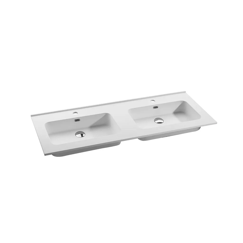 48" Double Vanity, Floor Mount, 6 Drawers with Soft Close, Serie Dune by VALENZUELA