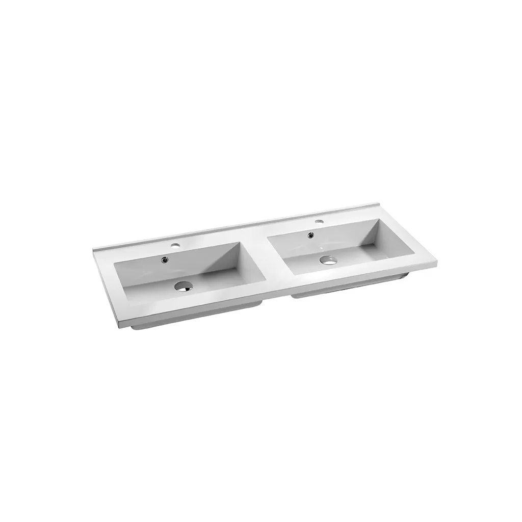 48" Double Vanity, Floor Mount, 6 Drawers with Soft Close, Serie Dune by VALENZUELA