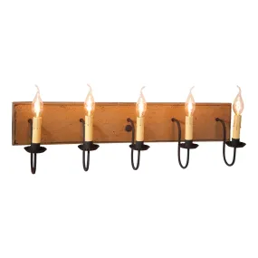 5 Light Vanity Light in Pearwood