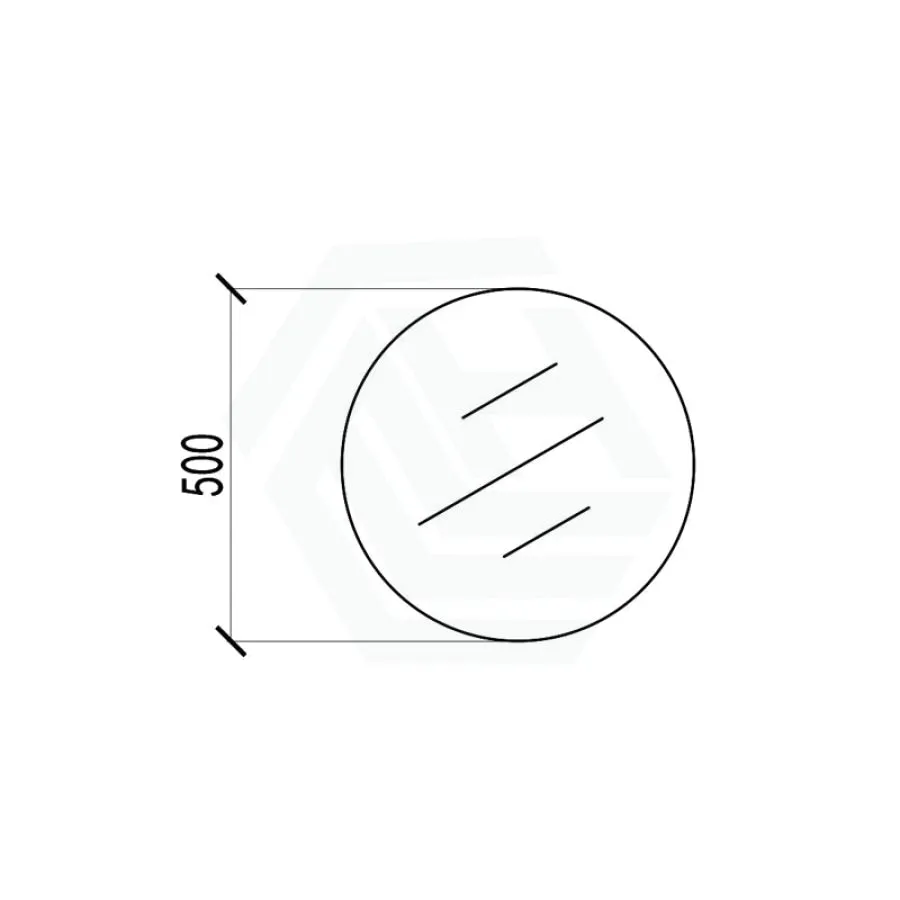 500/600/700/800/900mm Bathroom Mirror Pencil Edge Round Wall Mounted