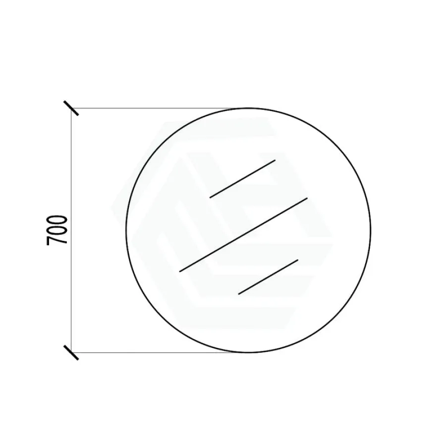 500/600/700/800/900mm Bathroom Mirror Pencil Edge Round Wall Mounted