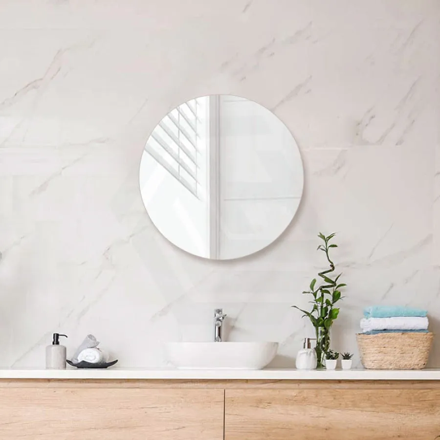 500/600/700/800/900mm Bathroom Mirror Pencil Edge Round Wall Mounted