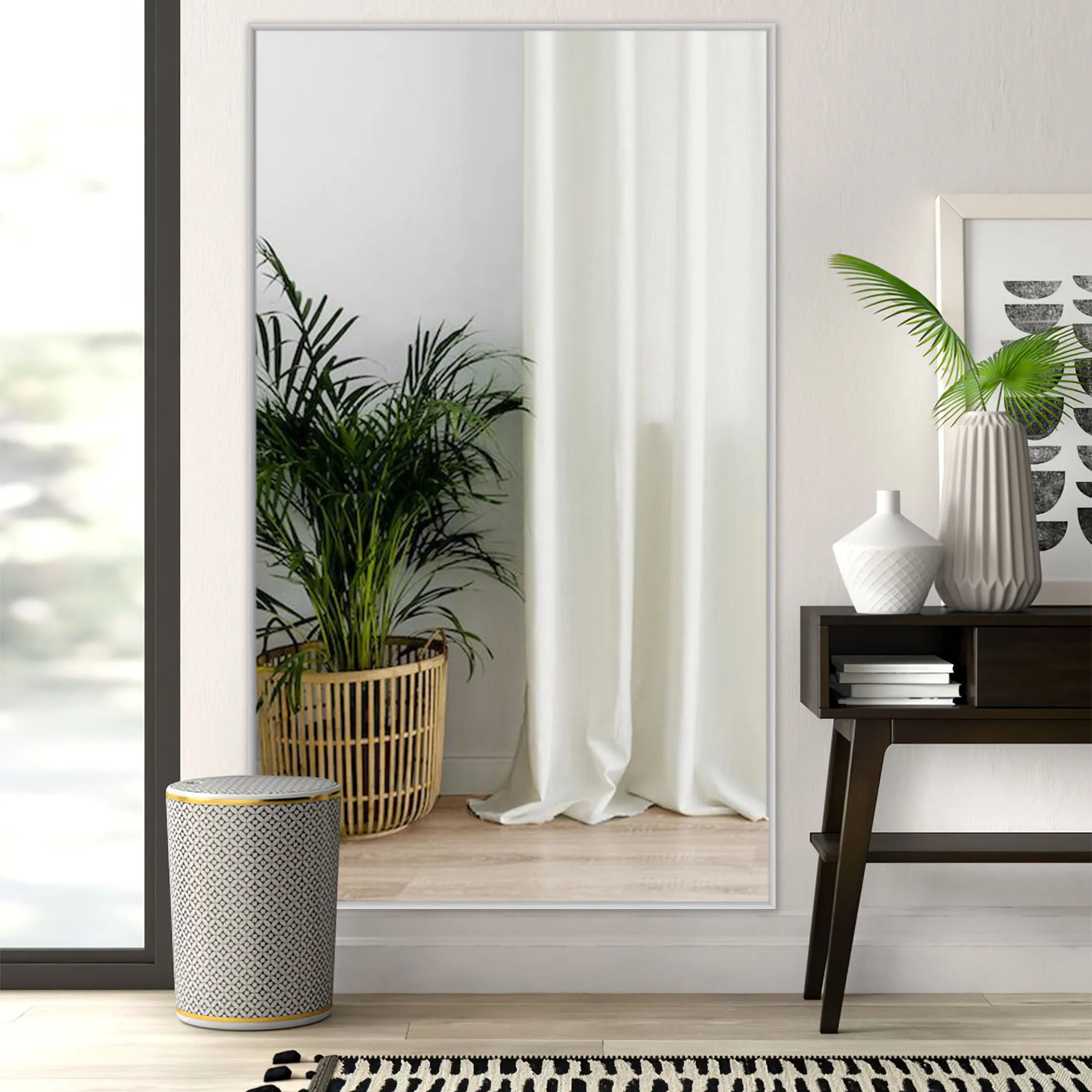 51"x32" Cozy Style Full Size Mirror Bathroom Full Length Wall Mirror