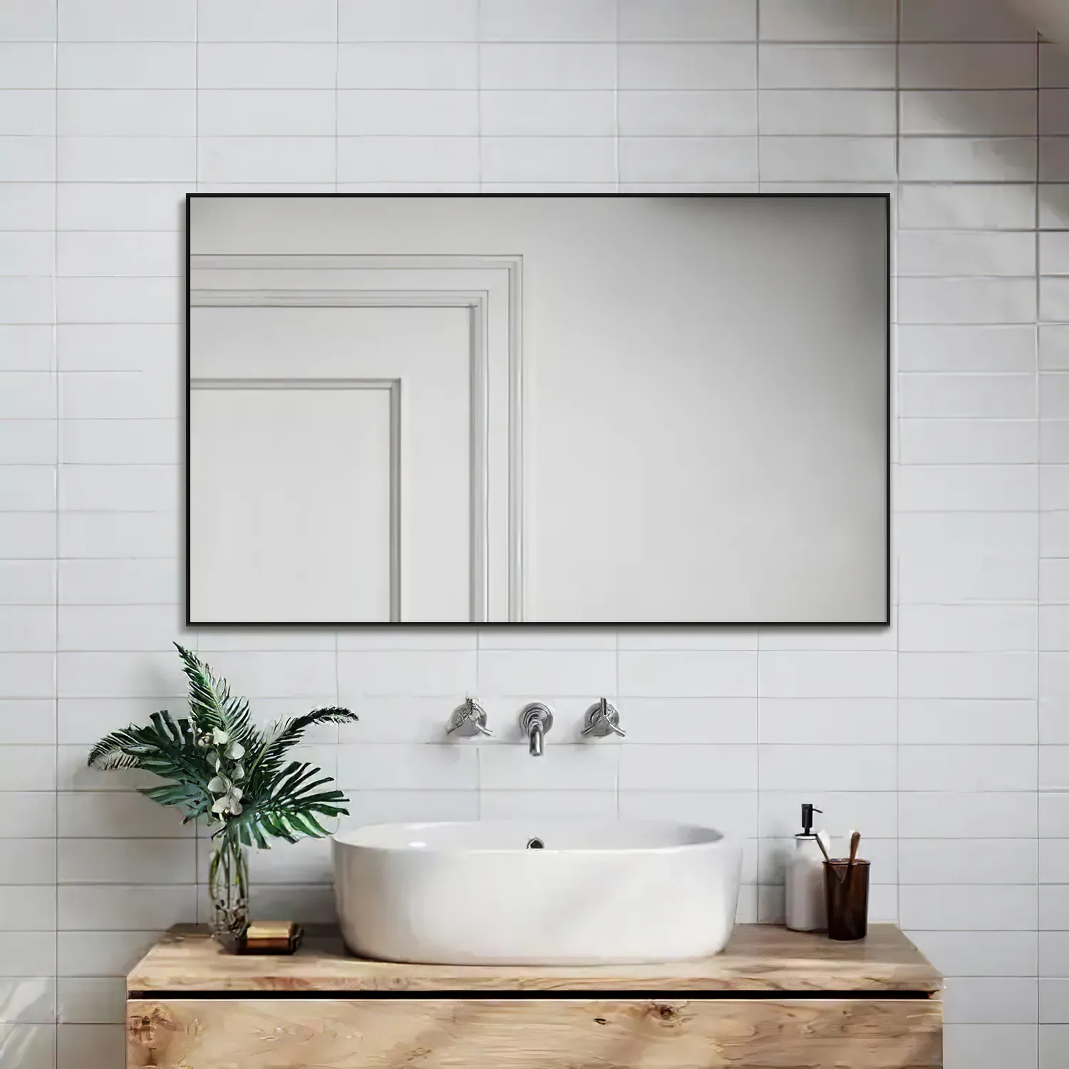 51"x32" Cozy Style Full Size Mirror Bathroom Full Length Wall Mirror