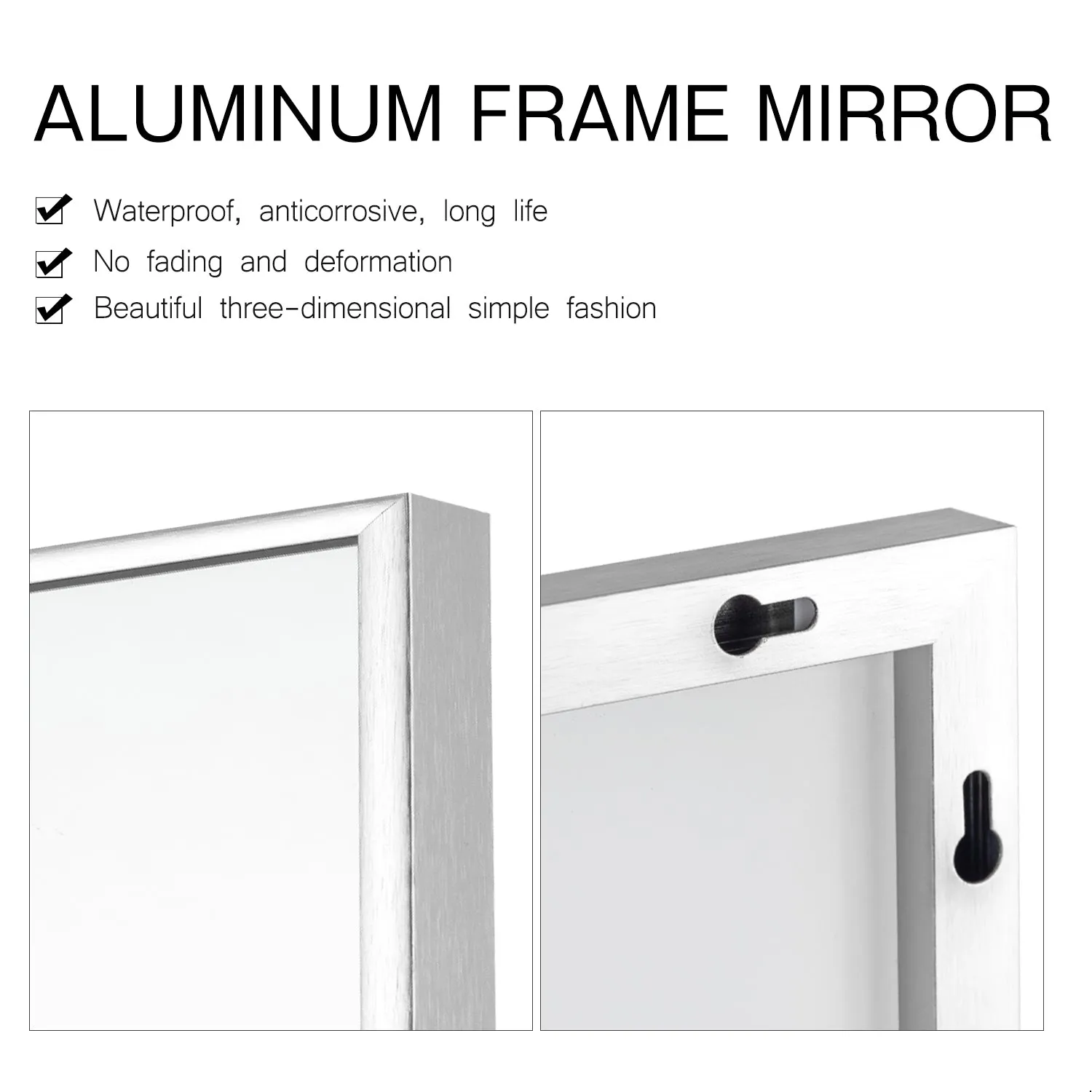 51"x32" Cozy Style Full Size Mirror Bathroom Full Length Wall Mirror