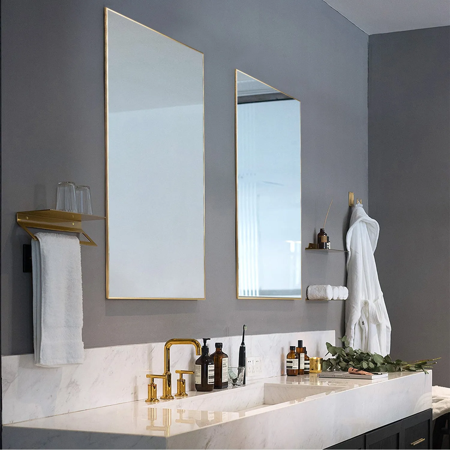 51"x32" Cozy Style Full Size Mirror Bathroom Full Length Wall Mirror