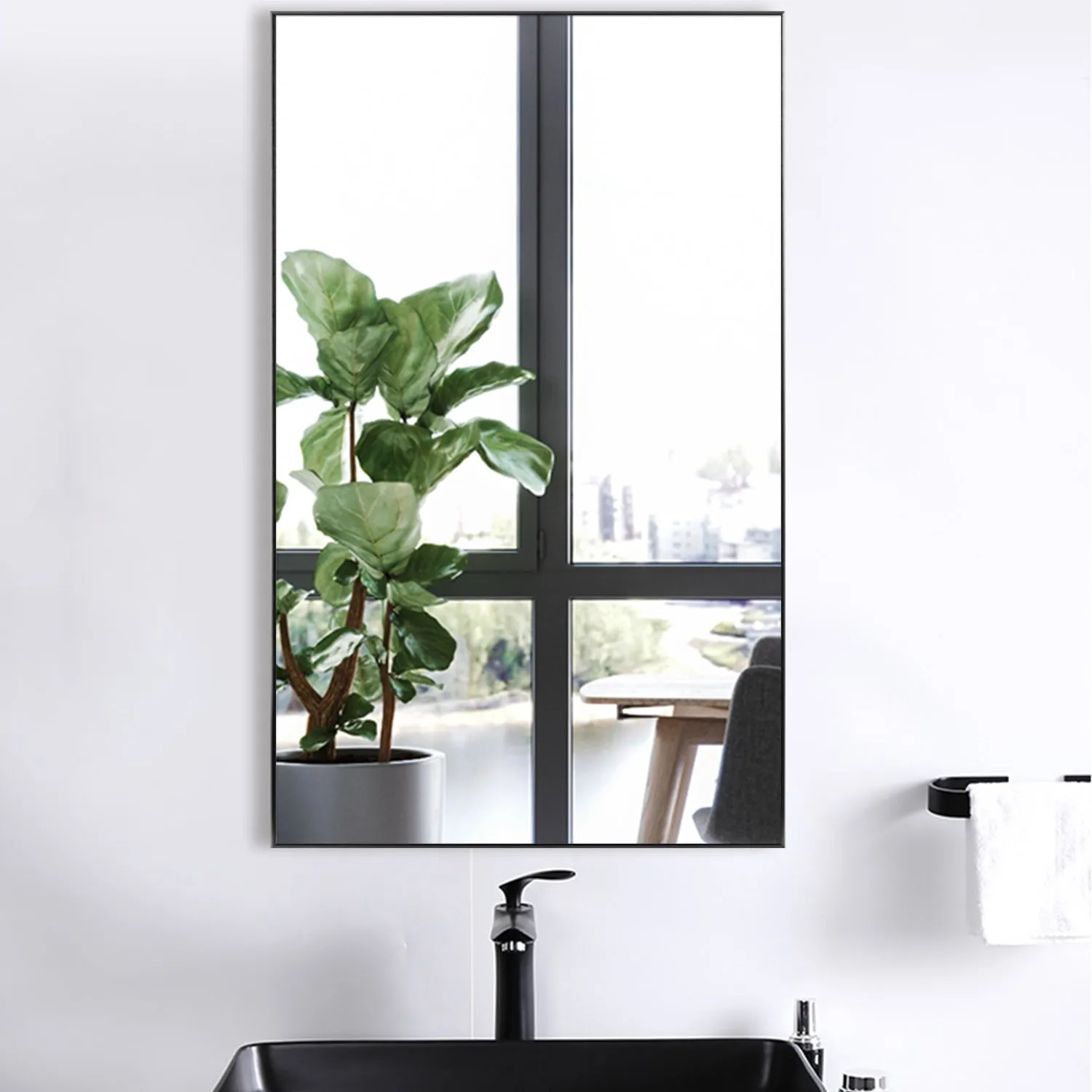 51"x32" Cozy Style Full Size Mirror Bathroom Full Length Wall Mirror