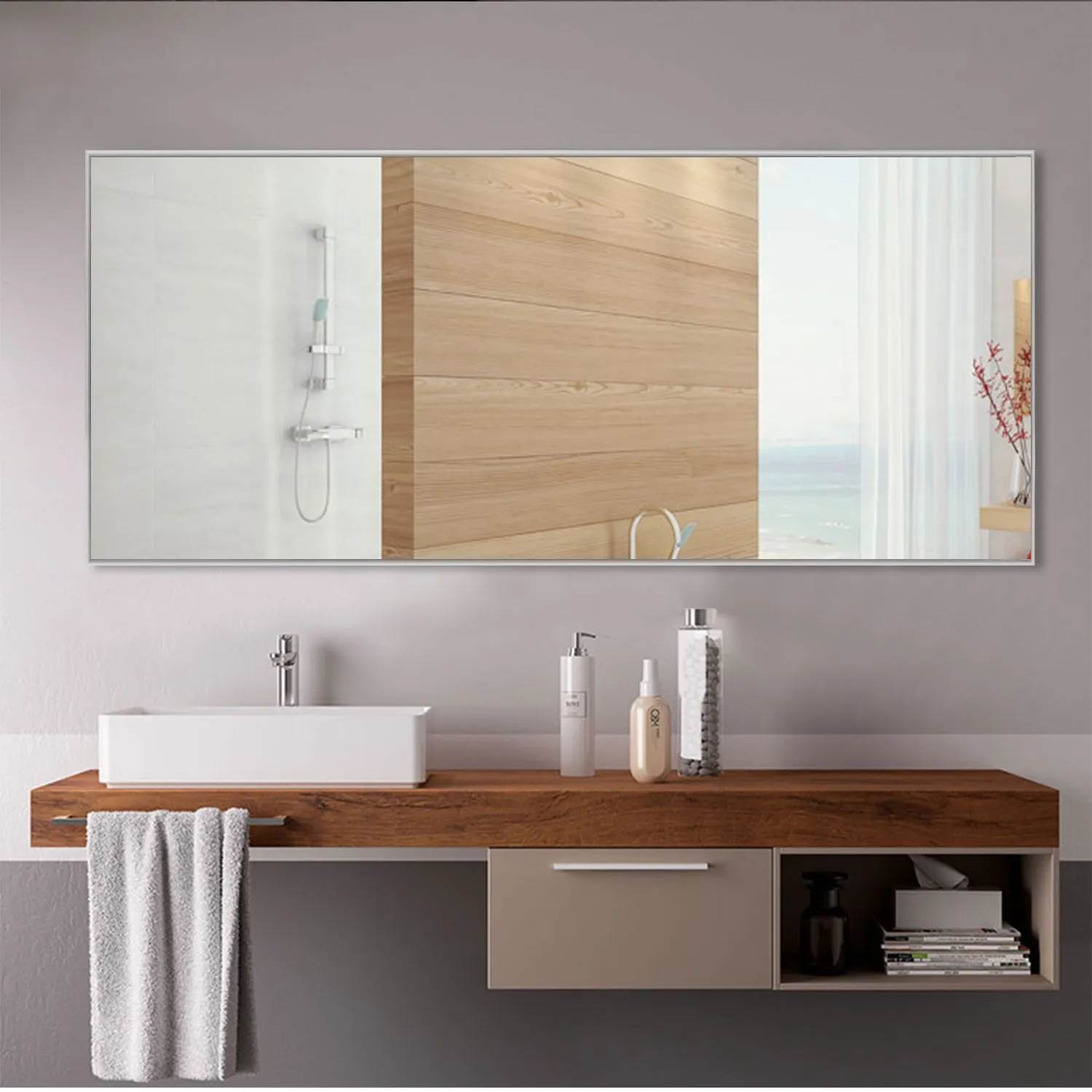 59-in H x 20-in W Wall Mirror