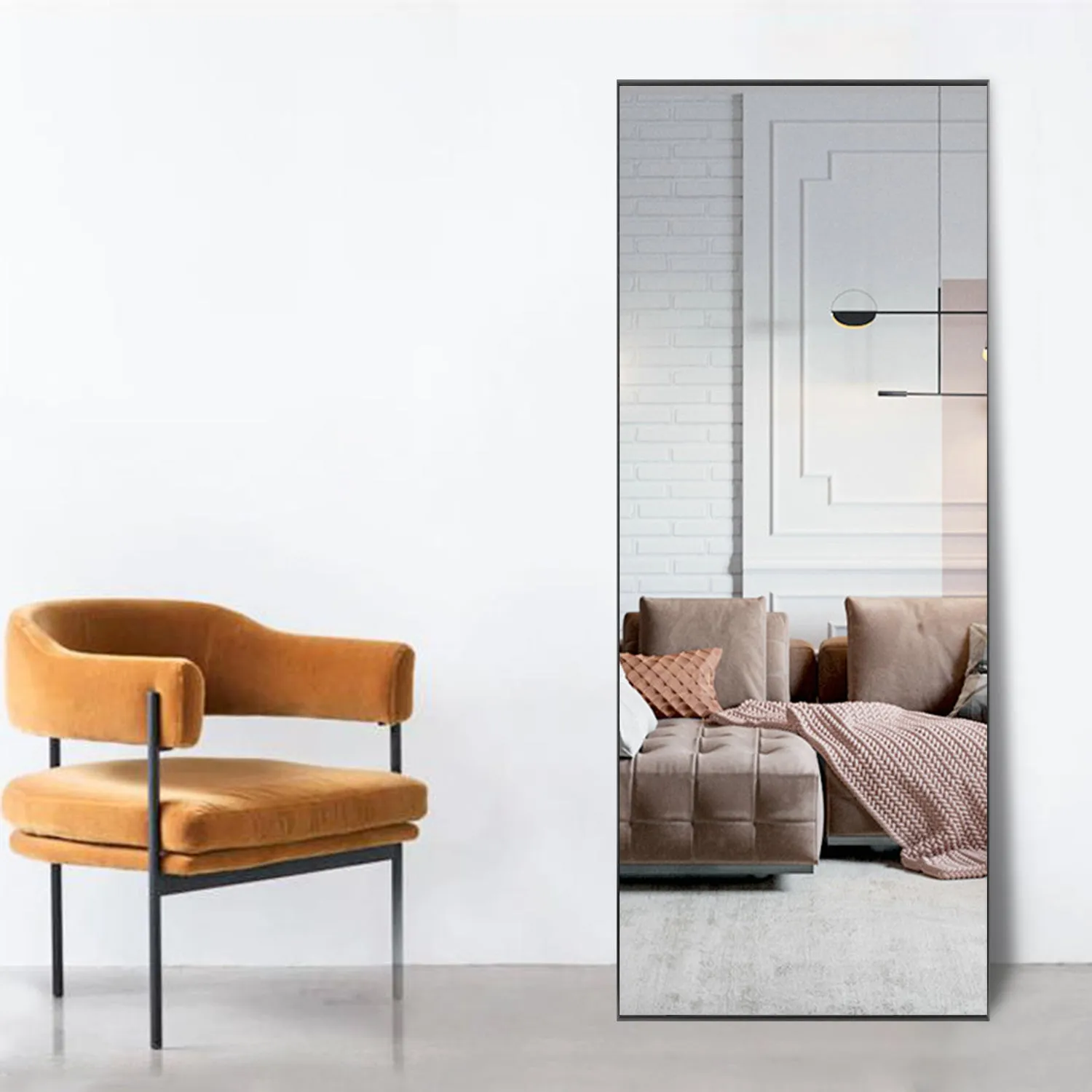 59-in H x 20-in W Wall Mirror