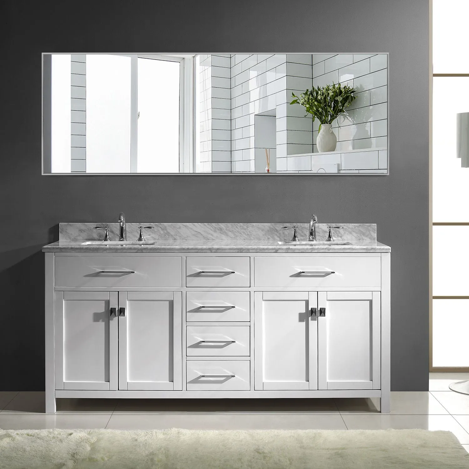 59-in H x 20-in W Wall Mirror