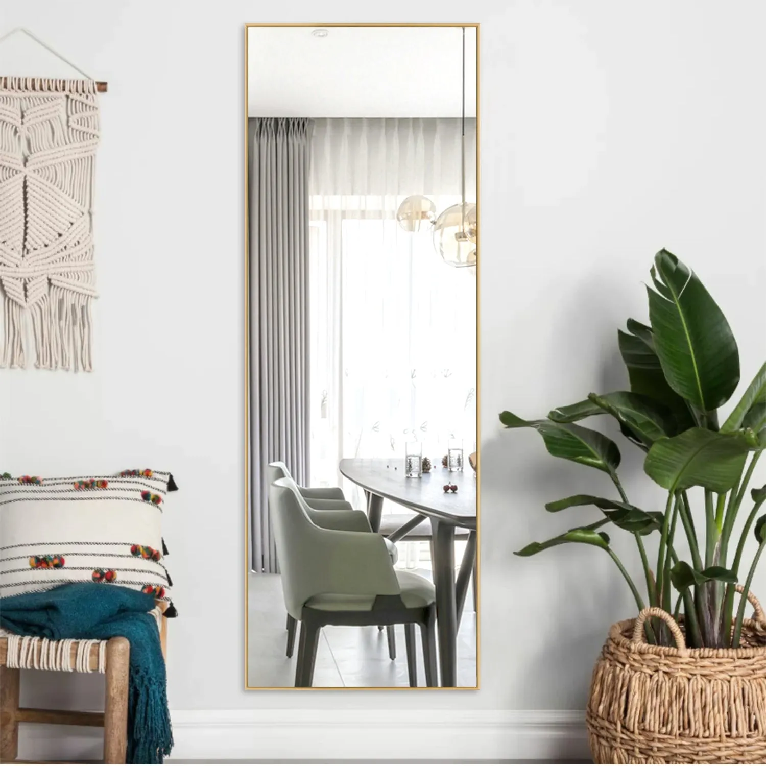 59-in H x 20-in W Wall Mirror