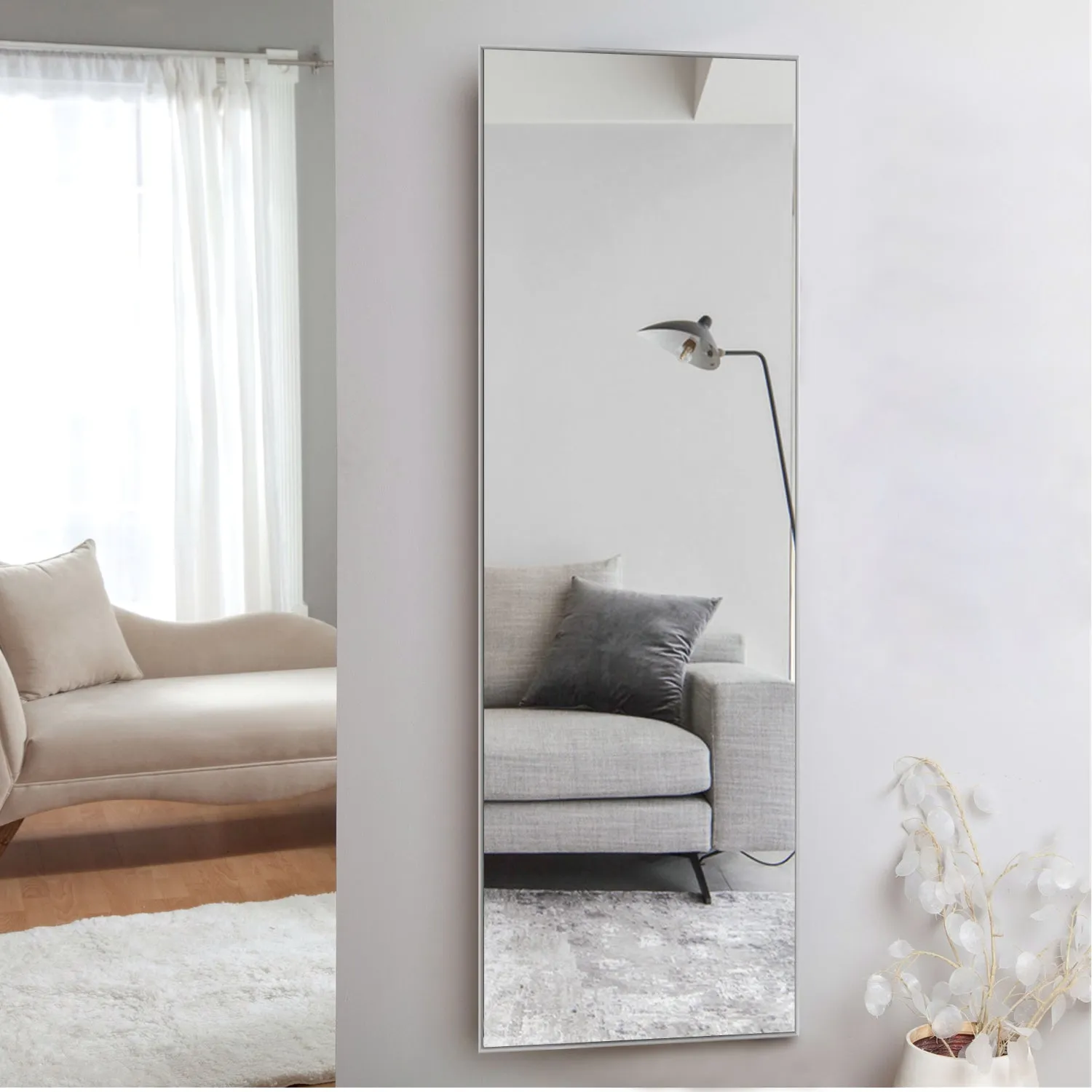 59-in H x 20-in W Wall Mirror