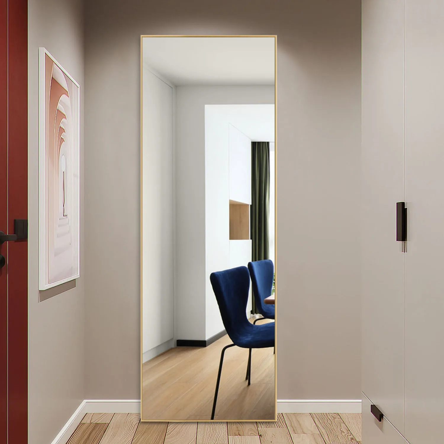 59-in H x 20-in W Wall Mirror