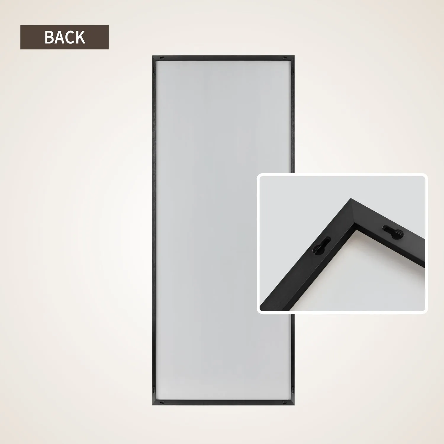 59-in H x 20-in W Wall Mirror