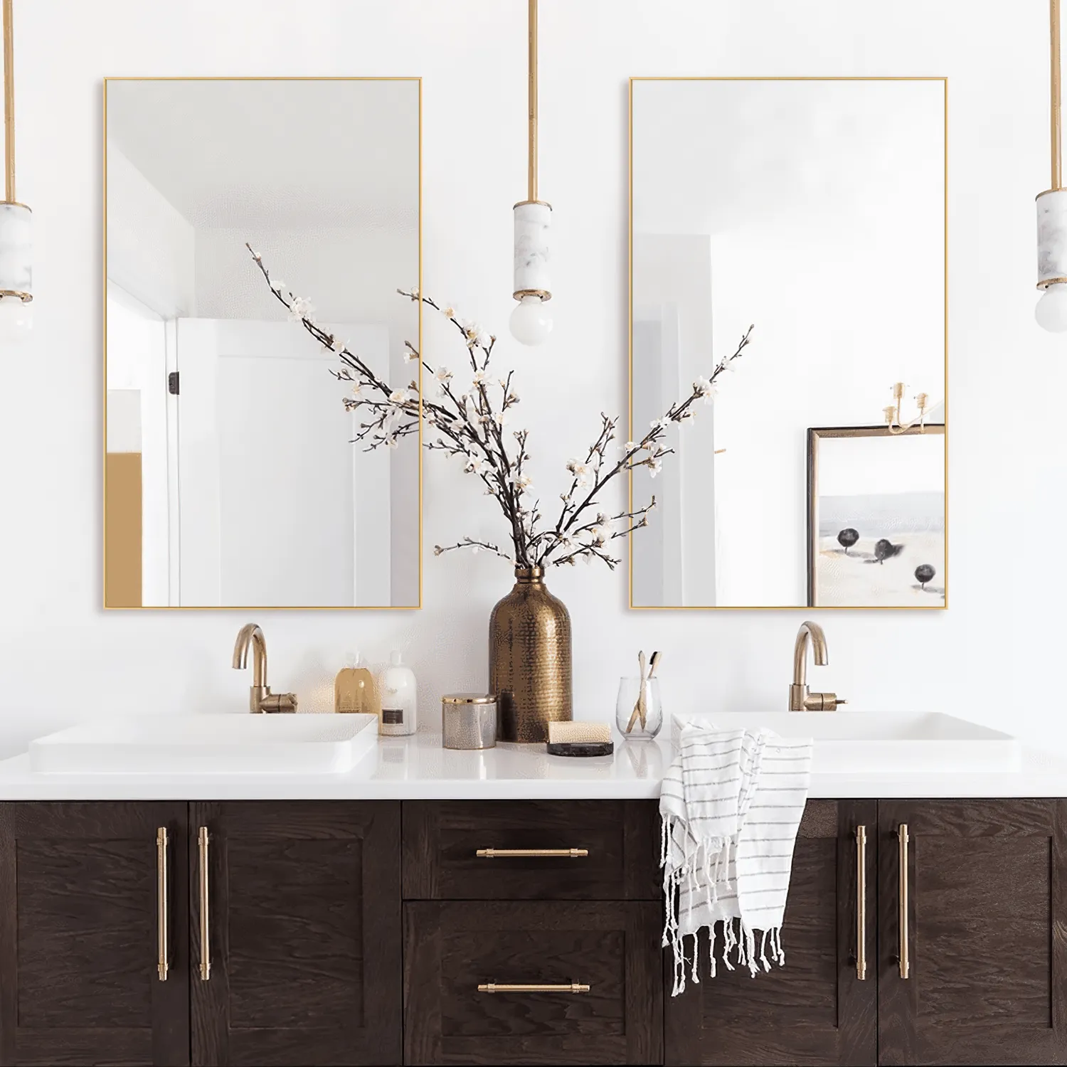 59"x36" Classic Full Length Wall Mirror Extra Large Full Body Mirror