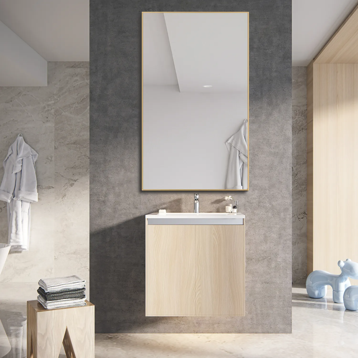 59"x36" Classic Full Length Wall Mirror Extra Large Full Body Mirror