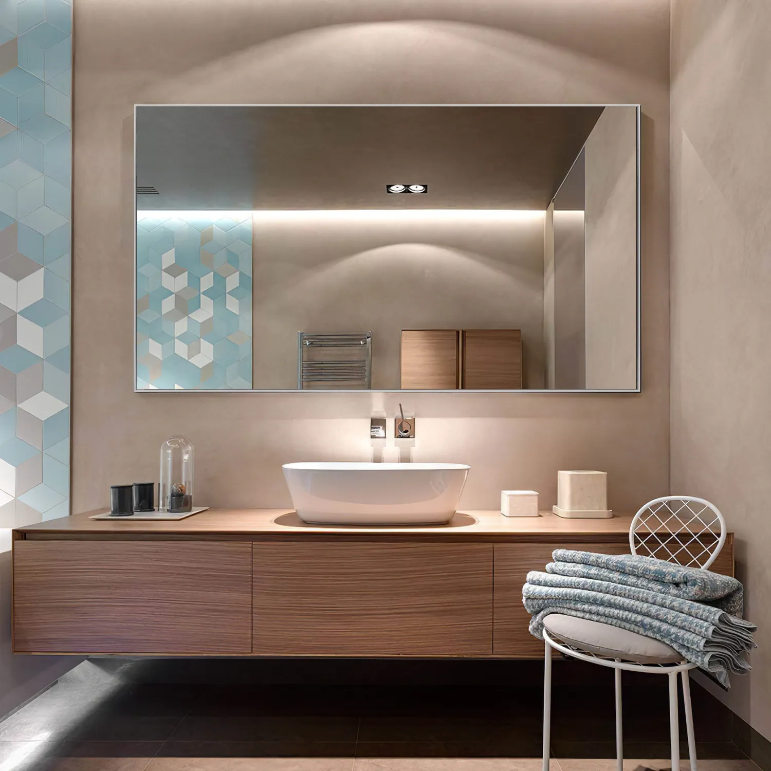 59"x36" Classic Full Length Wall Mirror Extra Large Full Body Mirror