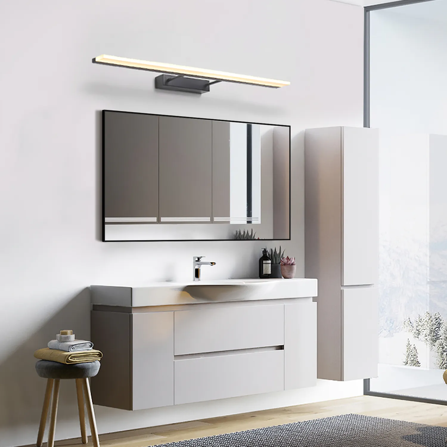 59"x36" Classic Full Length Wall Mirror Extra Large Full Body Mirror