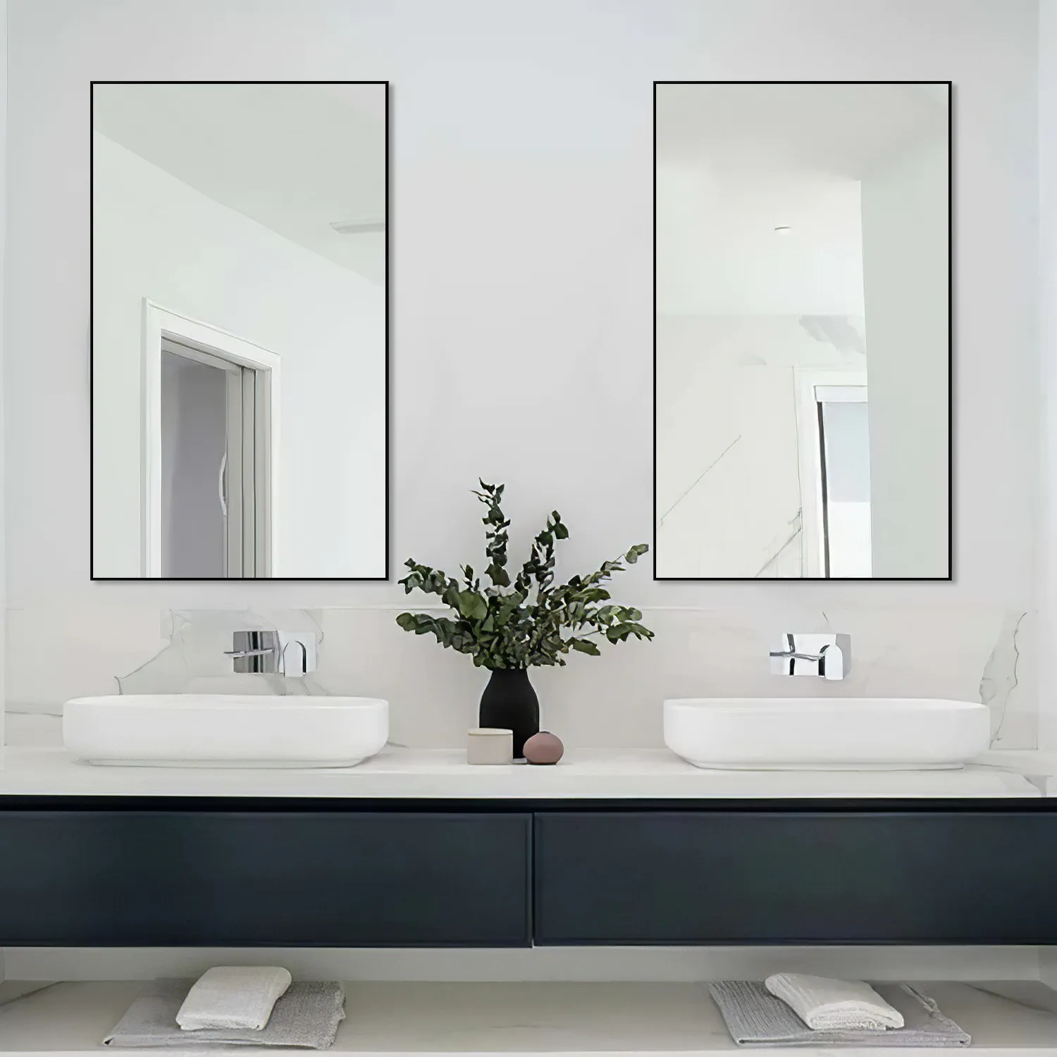 59"x36" Classic Full Length Wall Mirror Extra Large Full Body Mirror