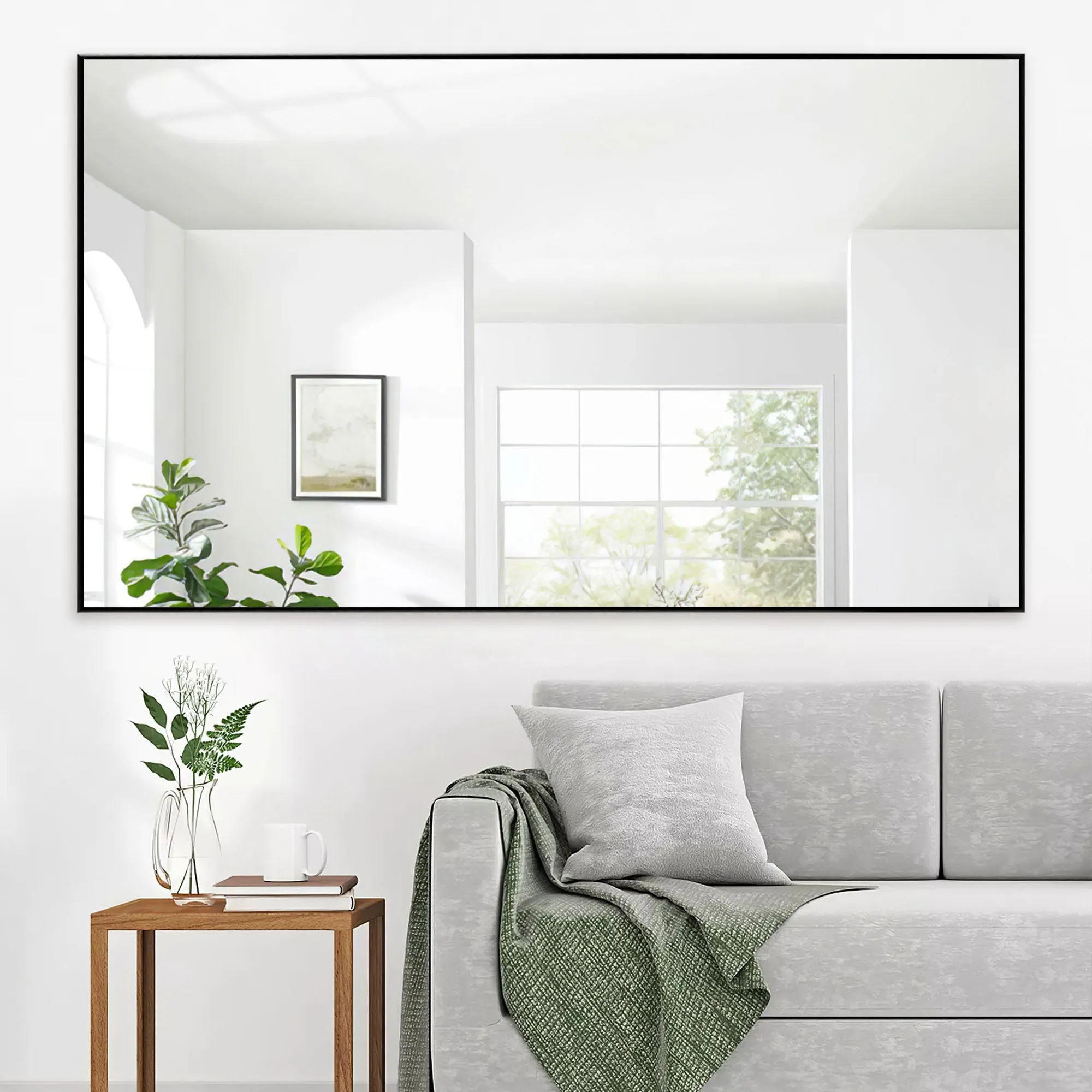 59"x36" Classic Full Length Wall Mirror Extra Large Full Body Mirror