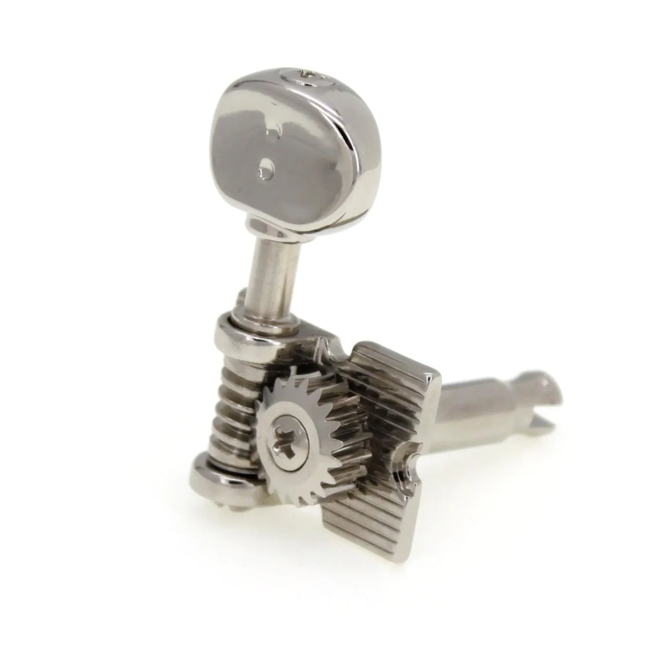 6-In-Line Retro Fender Style Ratio Machine Heads (PRN-4624-N0, Nickel Finish)