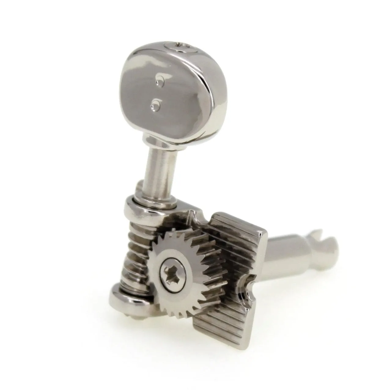 6-In-Line Retro Fender Style Ratio Machine Heads (PRN-4624-N0, Nickel Finish)